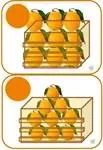 כמה תפוזים בארגז? 2